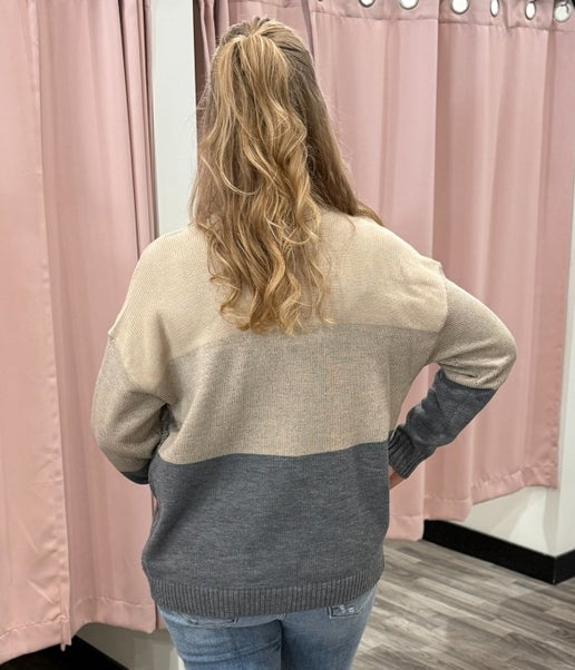 Braided Color Black Cardigan