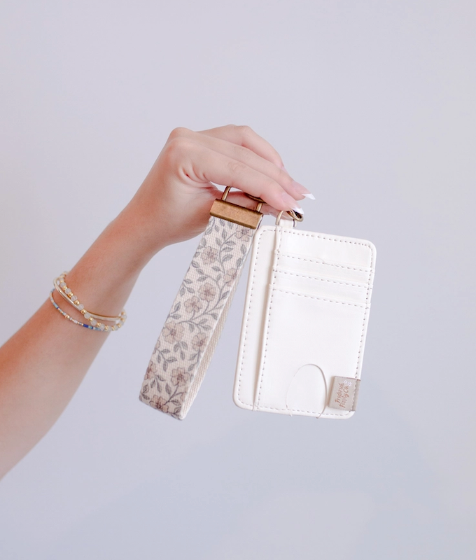 Wristlet Card Holder Keychain Wallet