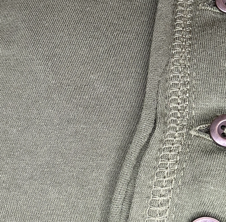 Thumb Hole Cuffs Button Closure Long Sleeve Top