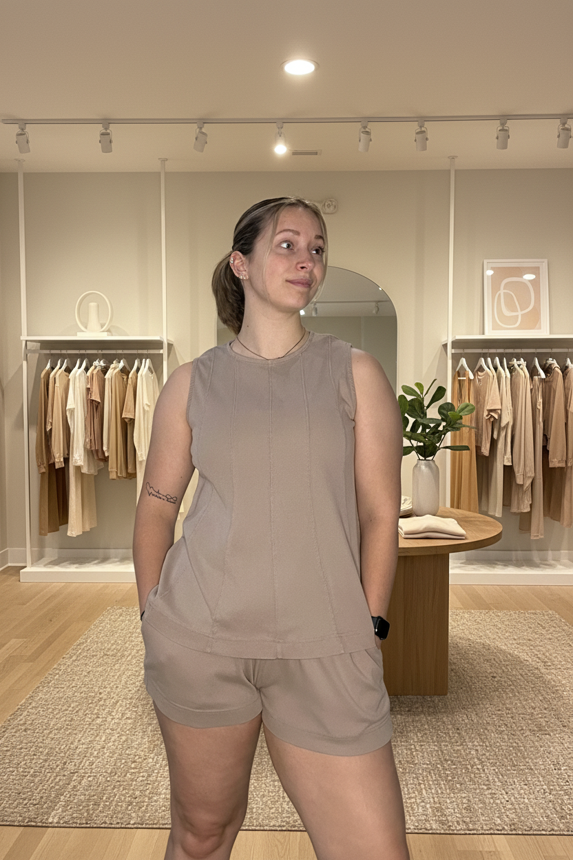 Front view - boutique background