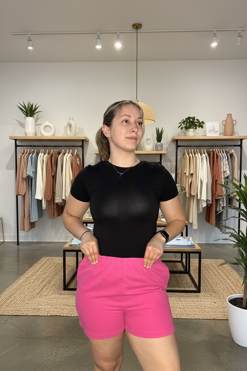 Front view - boutique background