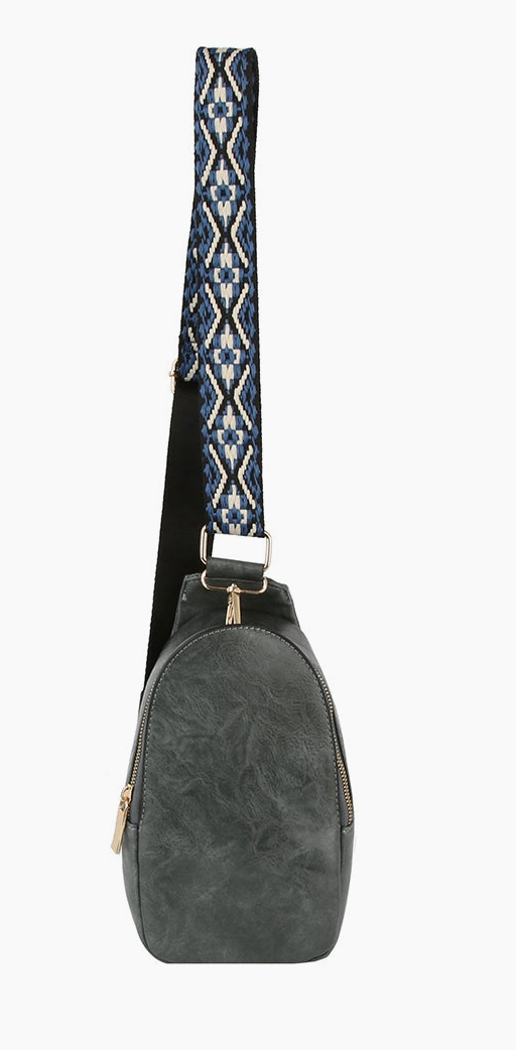 Dark Denim Guitar Strap Sling Bag