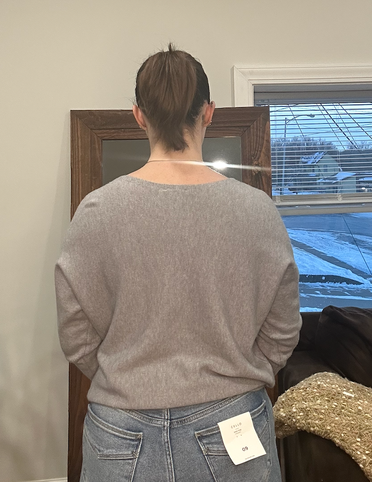 Embroidered Fine Gauge Sweater – Lightweight Feminine Knit