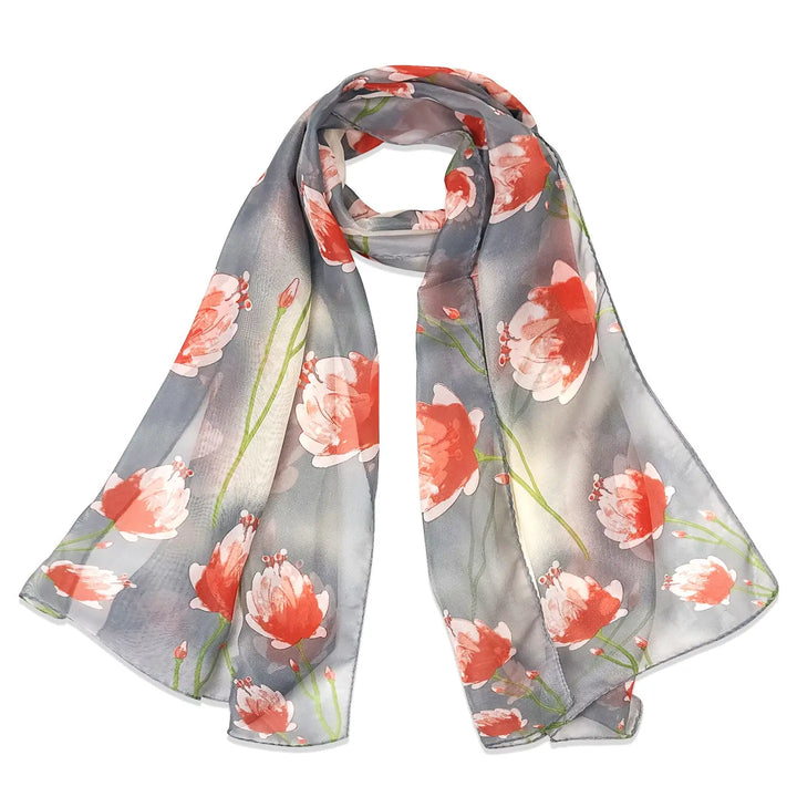 Spring Floral Lightweight Scarf
