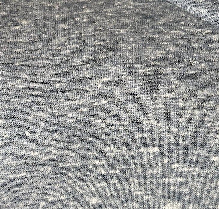 Pintucked Neckline French Terry Top