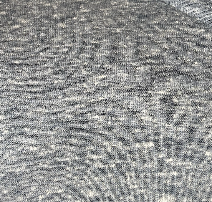 Pintucked Neckline French Terry Top