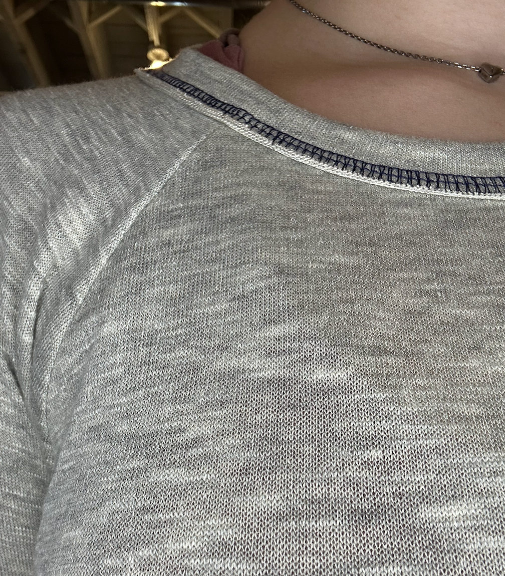 Long Sleeve Top With Stitch Detail
