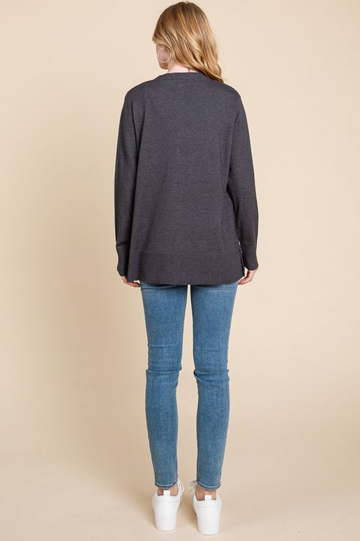 Button Up Knit Cardigan