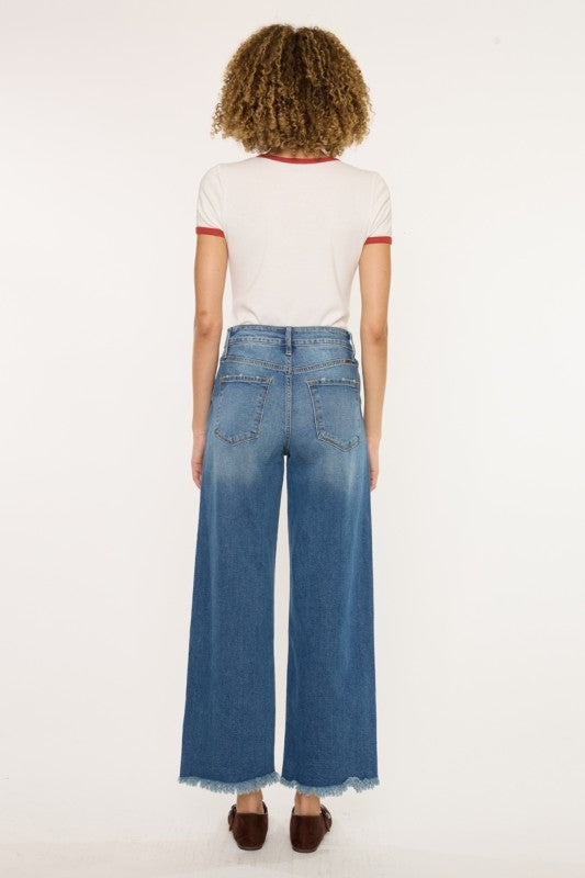 Crater High Rise Crop Wide Leg