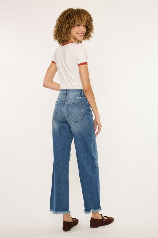 Crater High Rise Crop Wide Leg