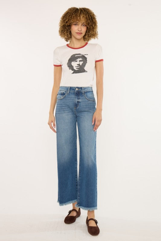 Crater High Rise Crop Wide Leg