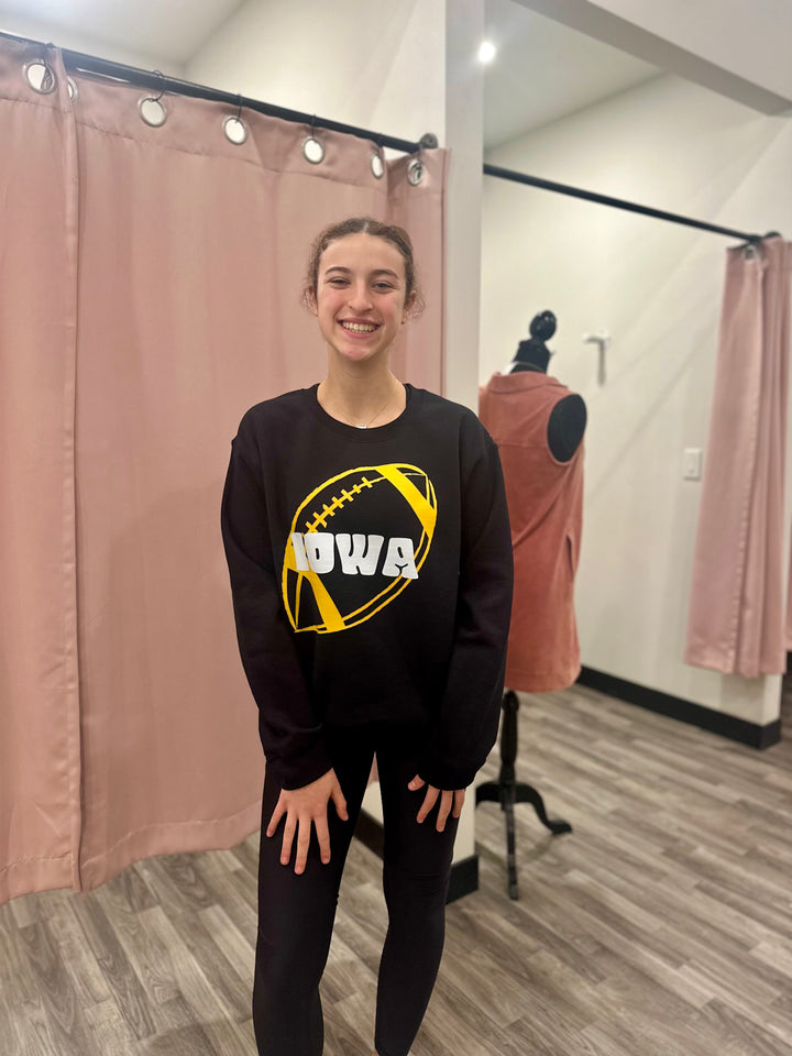 Iowa Football Crewneck Sweatshirt