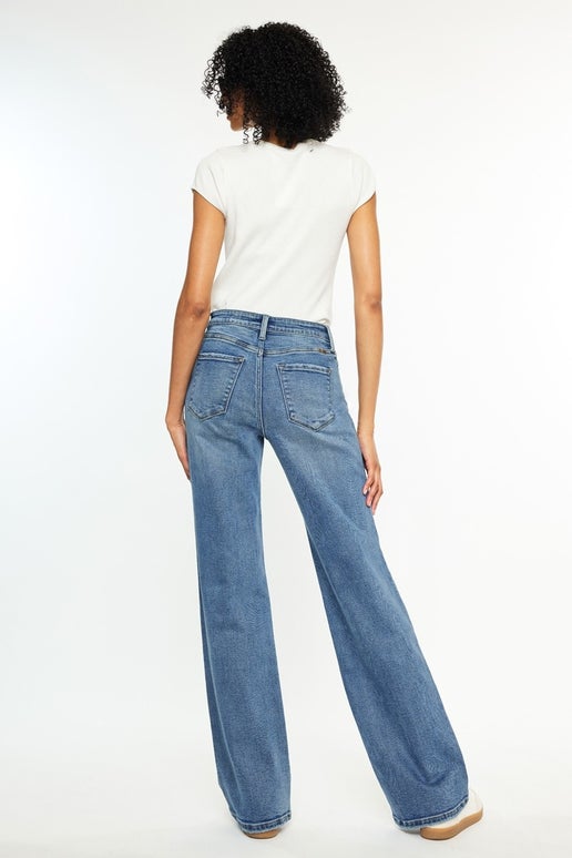Medium Wash High Rise Comfort 90&