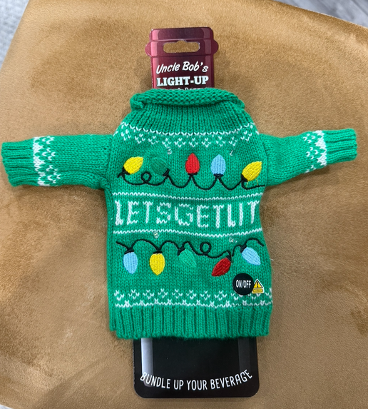 Light Up Wine & Bottle Sweater