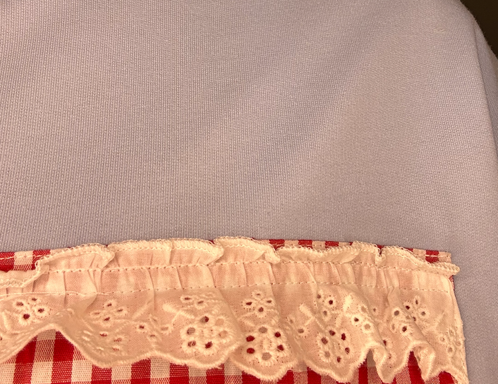 4th of July Patchwork French Terry Top in Light Blue