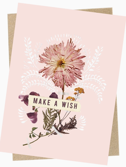 Mini Card - Pink Wish Birthday