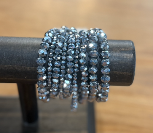 Glass Bead 9 Set Bracelet