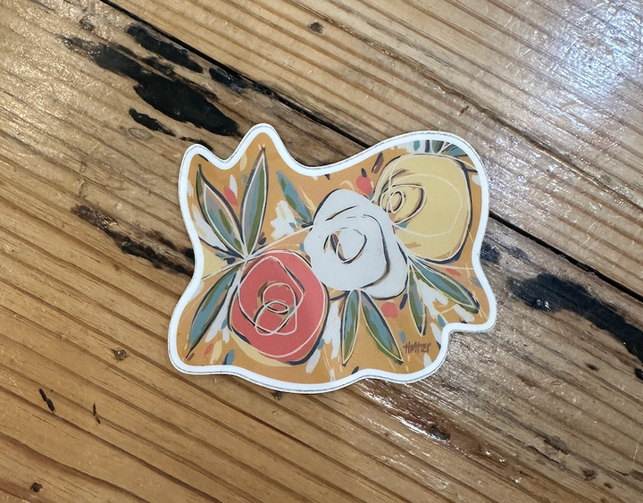 Watercolor Floral Vinyl Sticker Collection