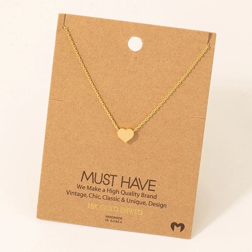 Dainty Heart Pendant Necklace