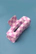 Jumbo Resin Checker Hair Claw Clips 4inch