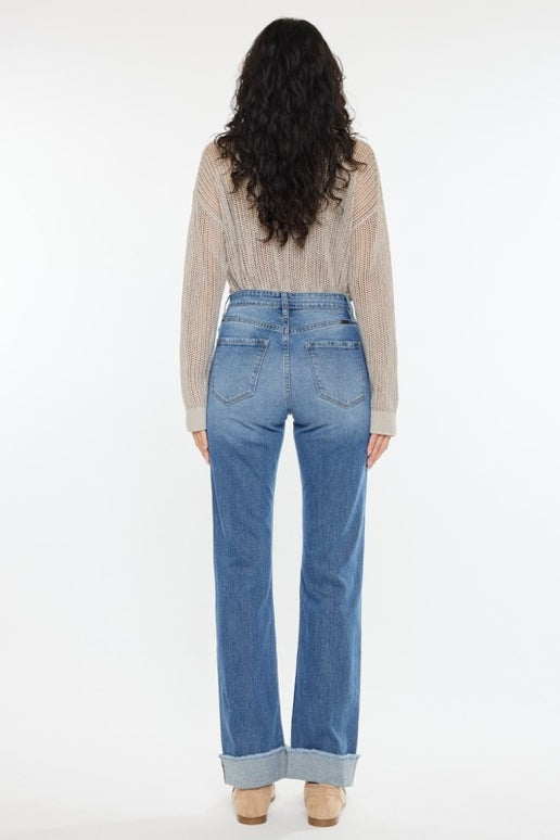 High Rise Straight Jeans