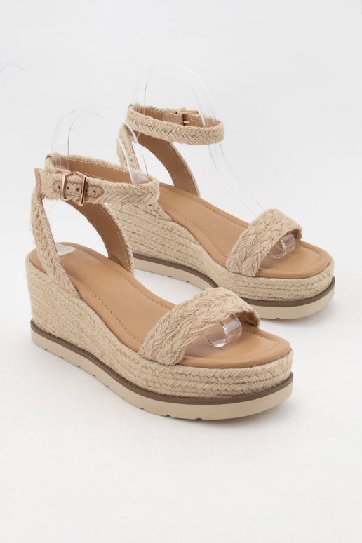 Swing Jute Strap Platform Wedge Heel Sandal