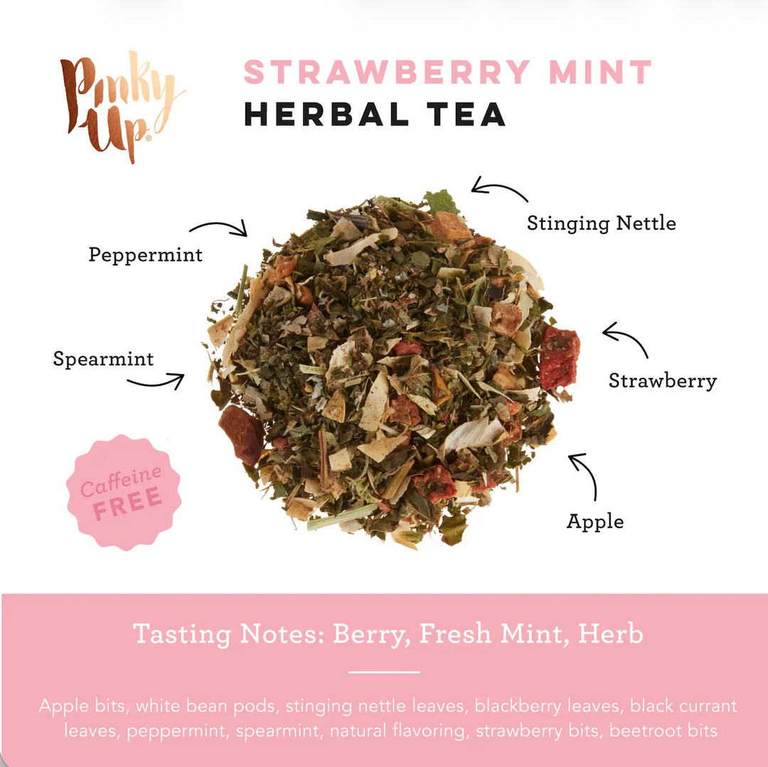 Strawberry Mint Herbal Tea 15 Sachets