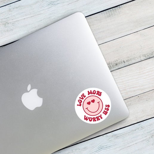 Love More Worry Less Sticker