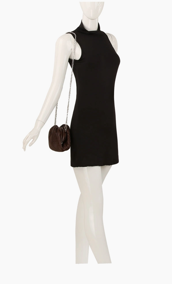 Ruched Wave Clutch Handbag – Textured Statement Evening & Everyday Clutch