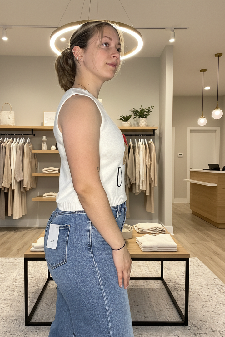 Side view - boutique background