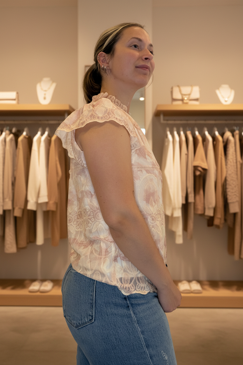 Side view — boutique background