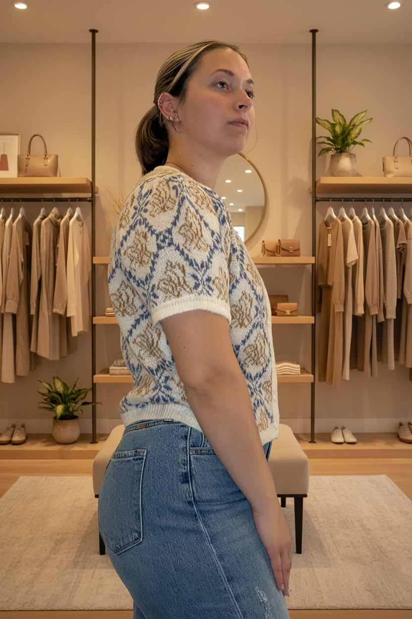 Side view — boutique background