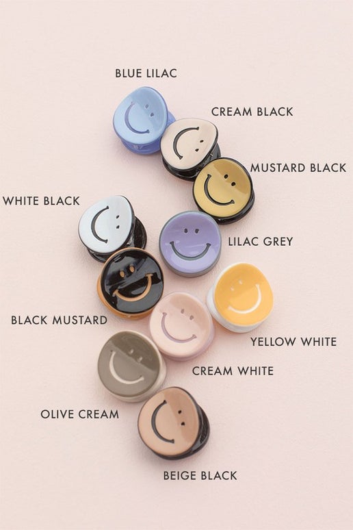 Smiley Face Mini Hair Clip