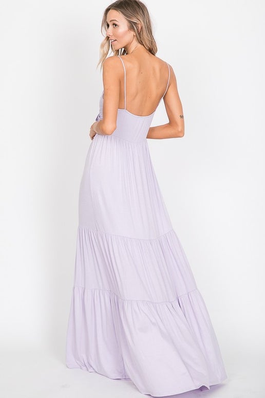 Sleeveless Ruffled Maxi Dress
