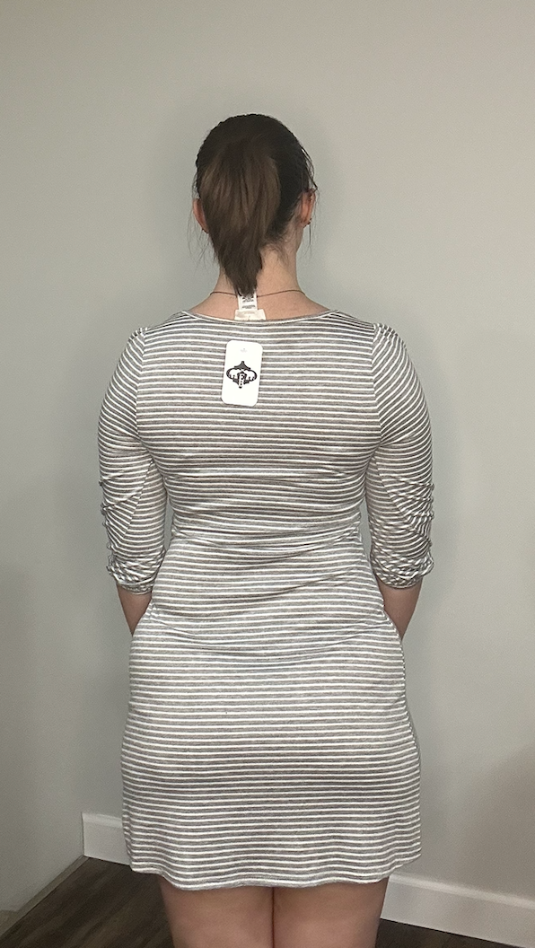 Striped Tie-Front Dress – Chic Casual Day-to-Night Outfit