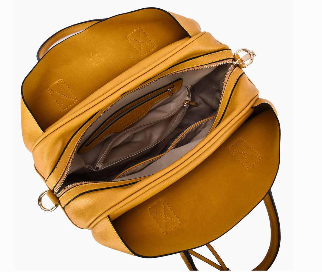 Taupe Structured Tote Handbag with Crossbody Strap (Copy)