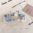 Large Colorful Wavy Rectangle Hair Claw Clips