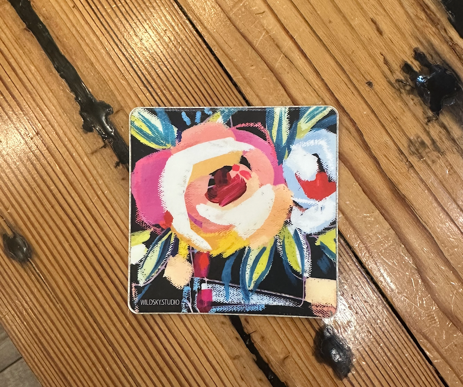 Watercolor Floral Vinyl Sticker Collection
