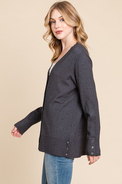 Button Up Knit Cardigan
