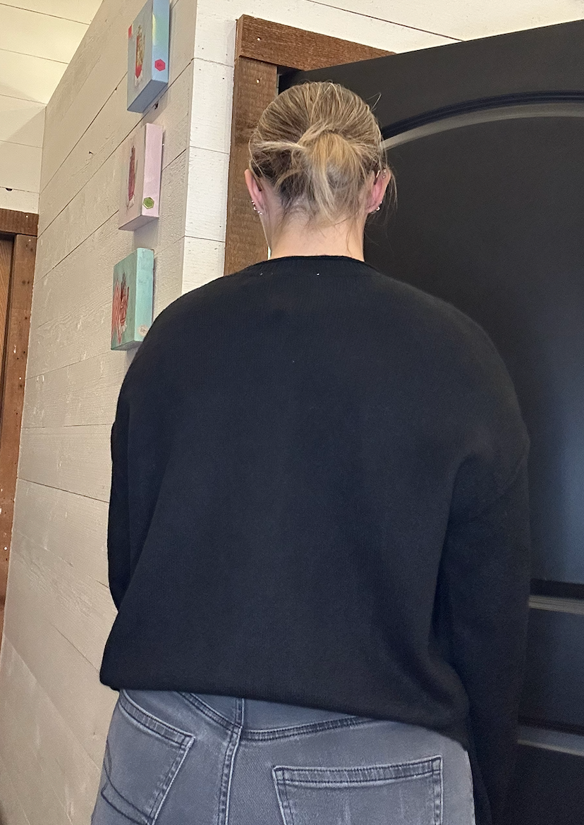 Relaxed Fit Roll Neck Button-down Cardigan Sweater