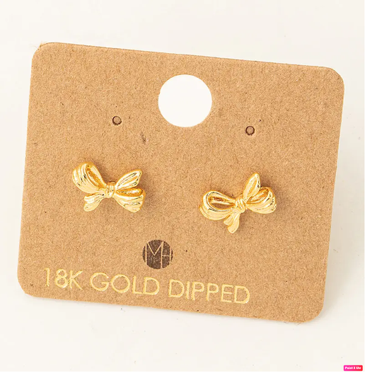 Mini Ribbon Stud Earrings