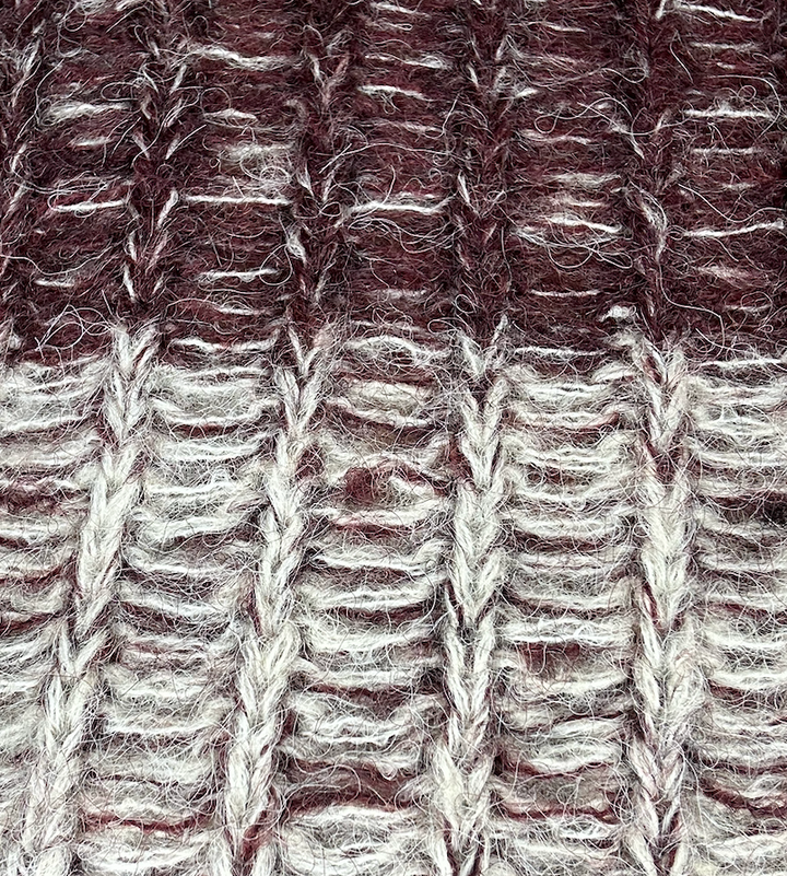 Horizontal Stripes Knit Textured Sweater